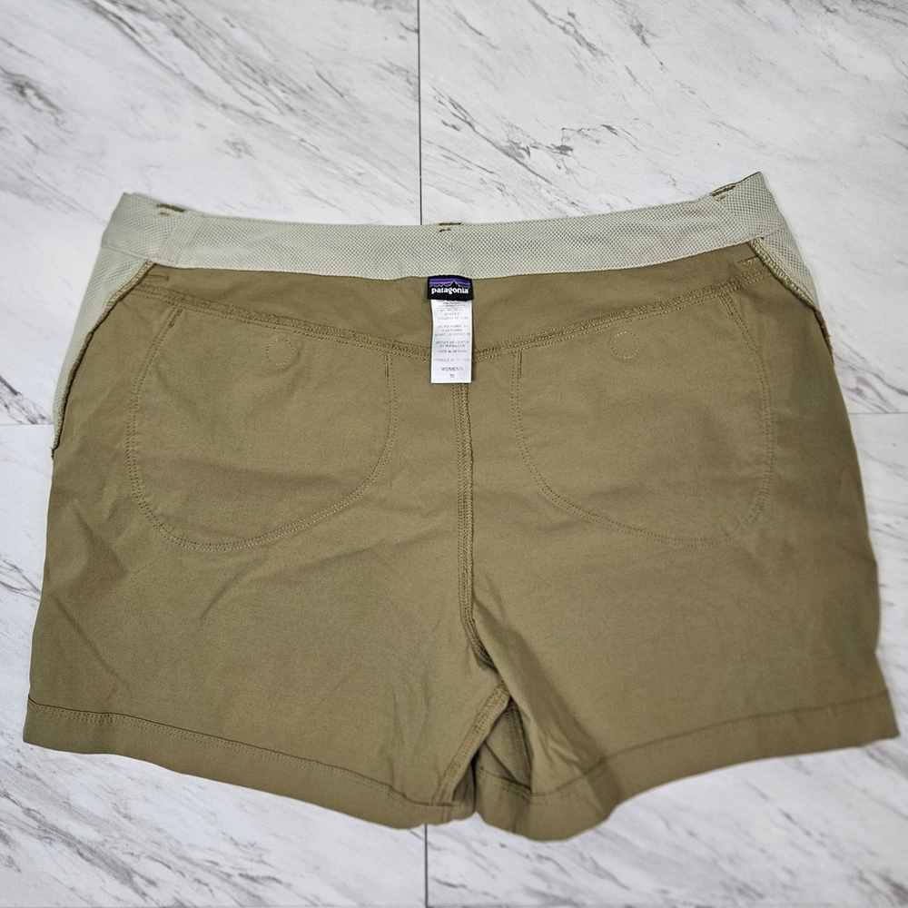 Patagonia Womens Rock Craft Shorts Tan Size 10 Hiking Climbing Outdoor Trail - Picture 15 of 15